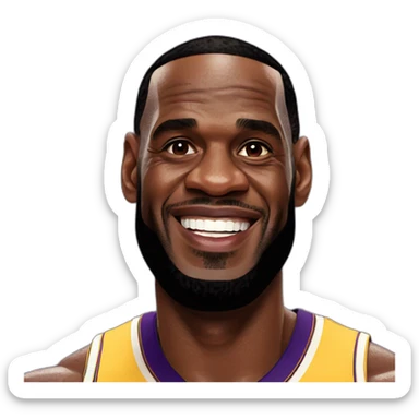 Lebron james lakers sticker