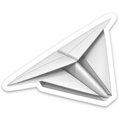 emoji avion de papel sticker