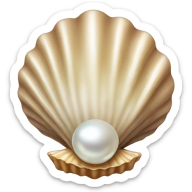OpenSea shell with pearl sticker