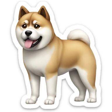 Akita Dog Breed Full Body sticker