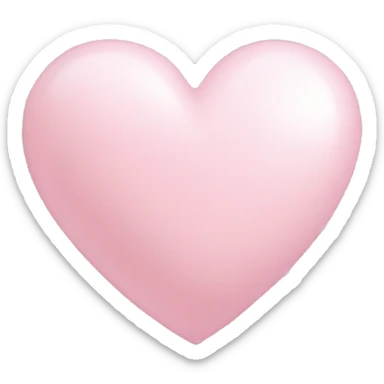 aesthetic light pink heart  sticker