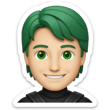 Lloyd garmadon from  LEGO Ninjago if he was humanized, emoji style sticker