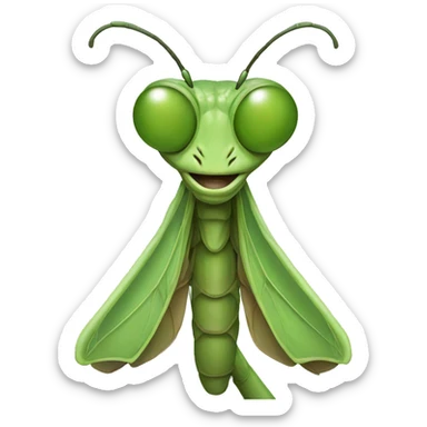 Praying Mantis head sticker