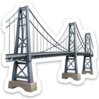 big bridge in USA sticker