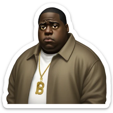 Notorious BIG sad sticker