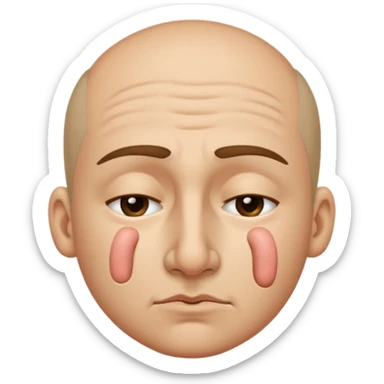 Someone plucking their nose shut and giving a side eye sticker