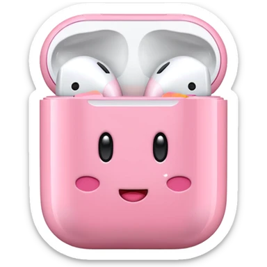 Kirby Airpods sticker