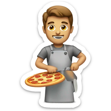 pizza slicer sticker