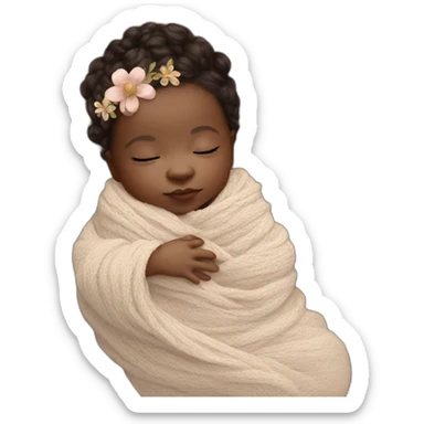 Newborn boho style sticker