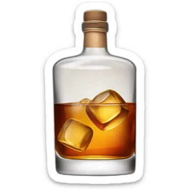 whisky on the rocks sticker