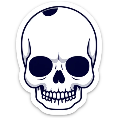 kawaii cute skull sticker