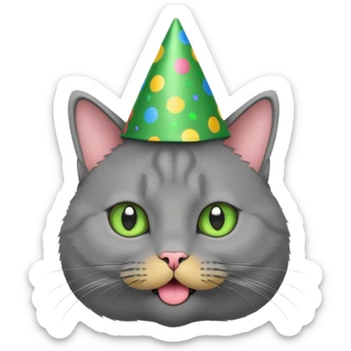 chartreux qui fait la fête sticker