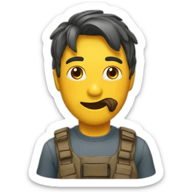 emoji qui se cache les yeux sticker