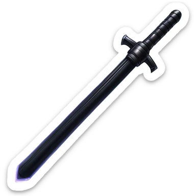 black lightsaber starwars sticker