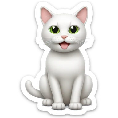 cat with joint sticker