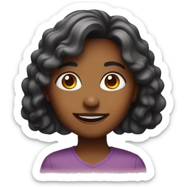 A woman-Love-happiness sticker