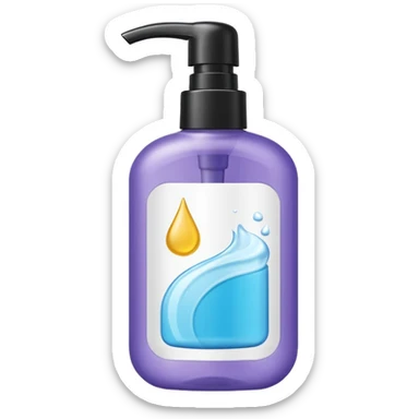 hair shampoo bottle sticker