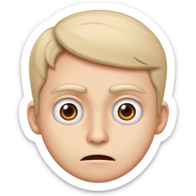 annoying face  sticker