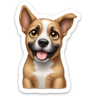 Cachorro de óculos  sticker