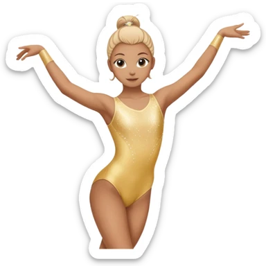 justaucorps gymnastique rythmique sticker
