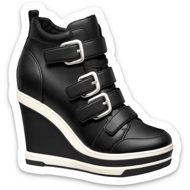 steve madden wedge sneakers hook and loop strap sticker