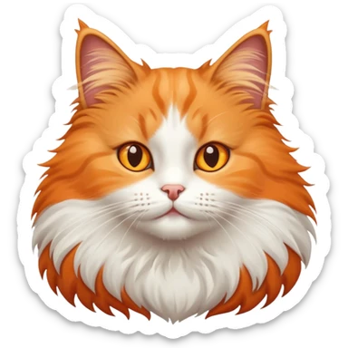 Ot yiyen kedi sticker