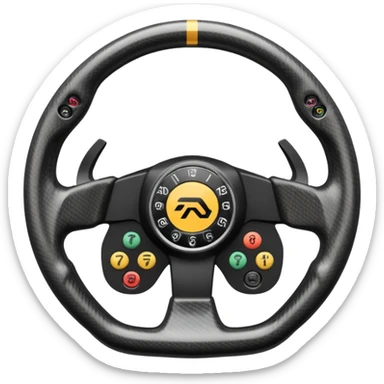 F1 steering wheel sticker