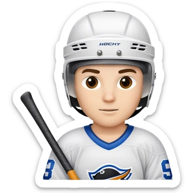 Ice hockey player sticker