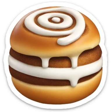 Cinnabon bun sticker