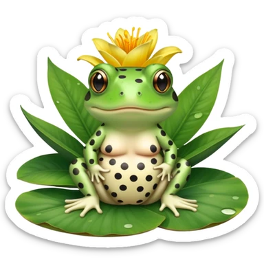 toad wearing a polka dot bikini  sticker