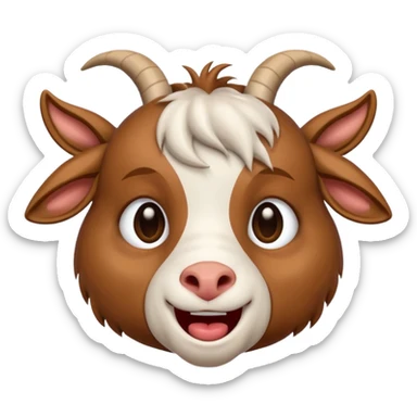 Goat Crying laught sticker