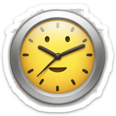 light calendar with small clock on the side sticker