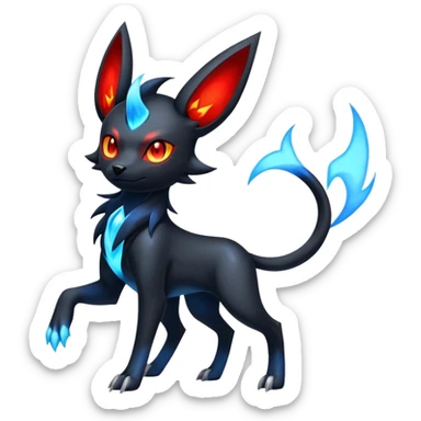 Umbreon-Luxray-Manectric-Houndoom-Pokémon-Fakémon-hybrid-creature sticker