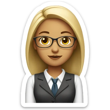 accounting girl sticker