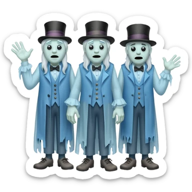 Hitchhiking ghosts sticker