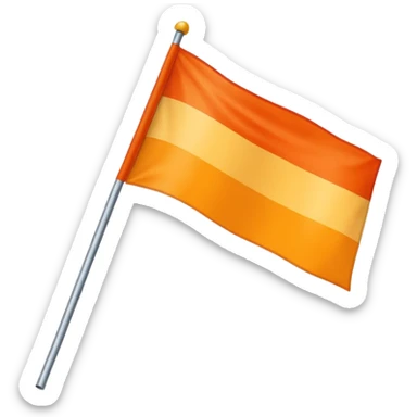 a flag with these colours: 🧡 sticker