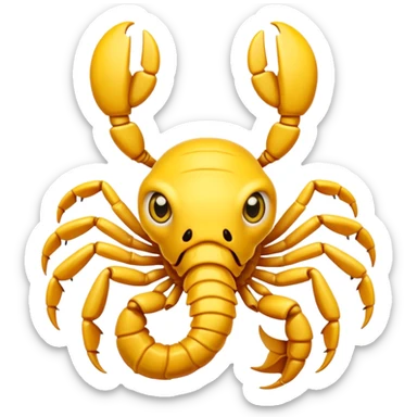 cute scorpion with big eyes emoji sticker