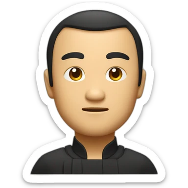 chinise kung fu master sticker