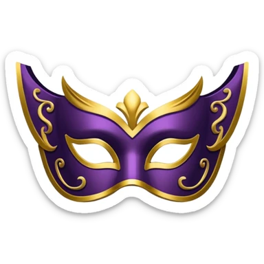 
masquerade mask sticker