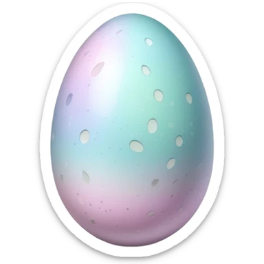Pastel Colored egg sticker