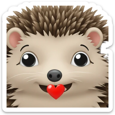 Two hedgehogs in love sticker