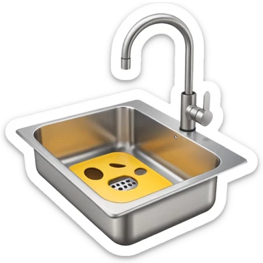 kitchen sink simple emoji style sticker