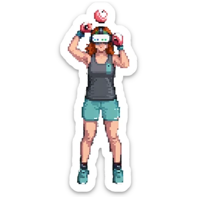 speed bag with VR headbands and headwrists sticker