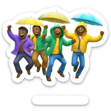 It’s raining men sticker