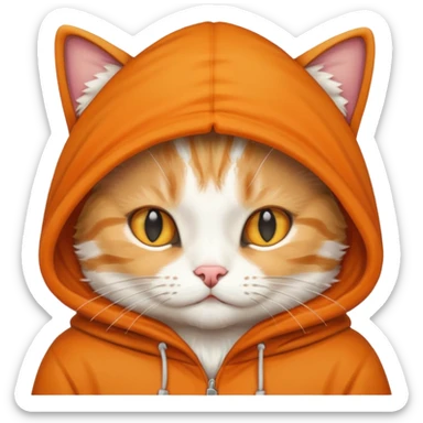 Kitty Wearing hood sticker