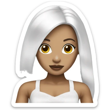 White bratz doll sticker