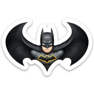 Batman logo Full black sticker
