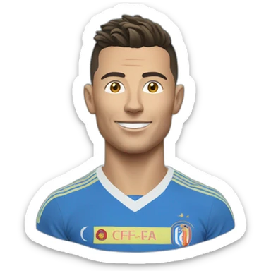 Ronaldo in Getafe CF sticker