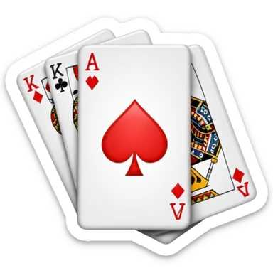 playing cards sticker