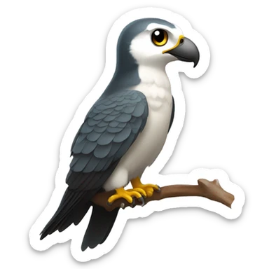 Halcón peregrino universitario  sticker